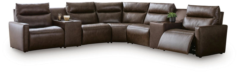 ModZ Power Reclining Sectional with Audio Consoles