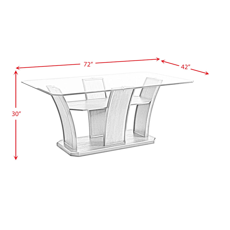 Dapper Rectangular Dining 5PC Set-Table and Four Chair