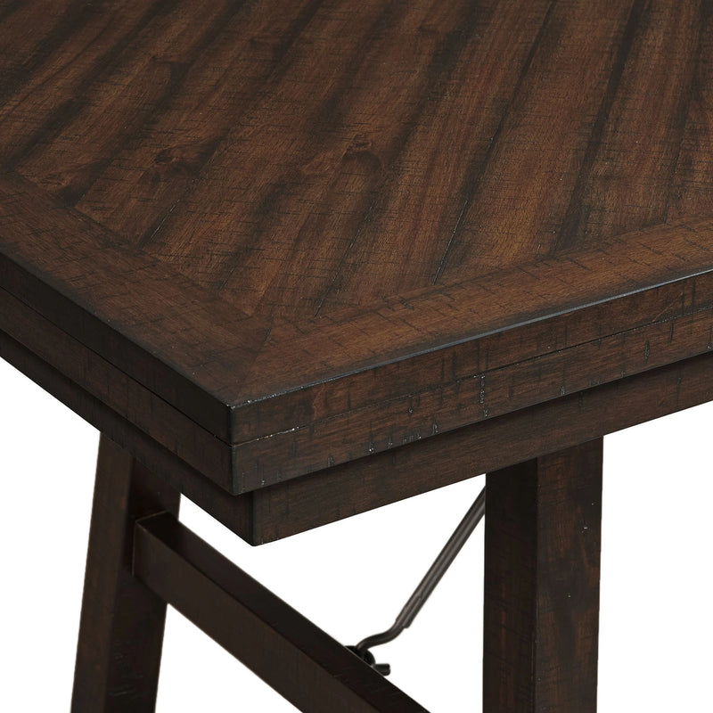 Jax 6PC Dining Set (72"" Table + 4 Chairs + Bench) in Cherry