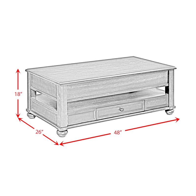 Wagner Occasional Table Set in Cherry-Rectangular Lift-Top Coffee Table