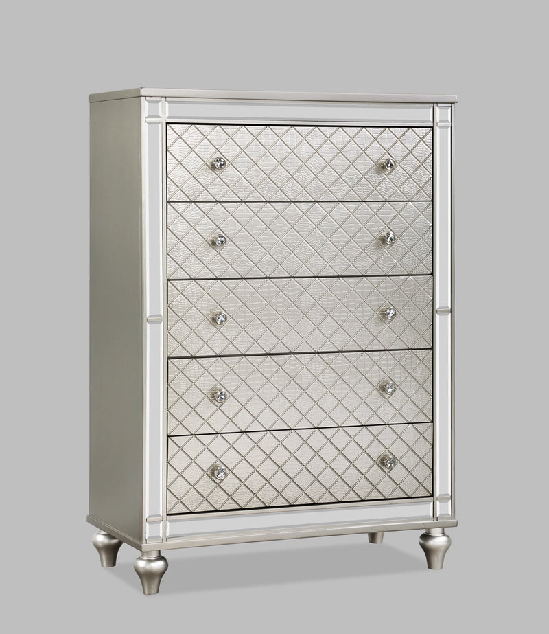 Crown Mark Furniture Cristian 5 Drawer Chest in Beige image