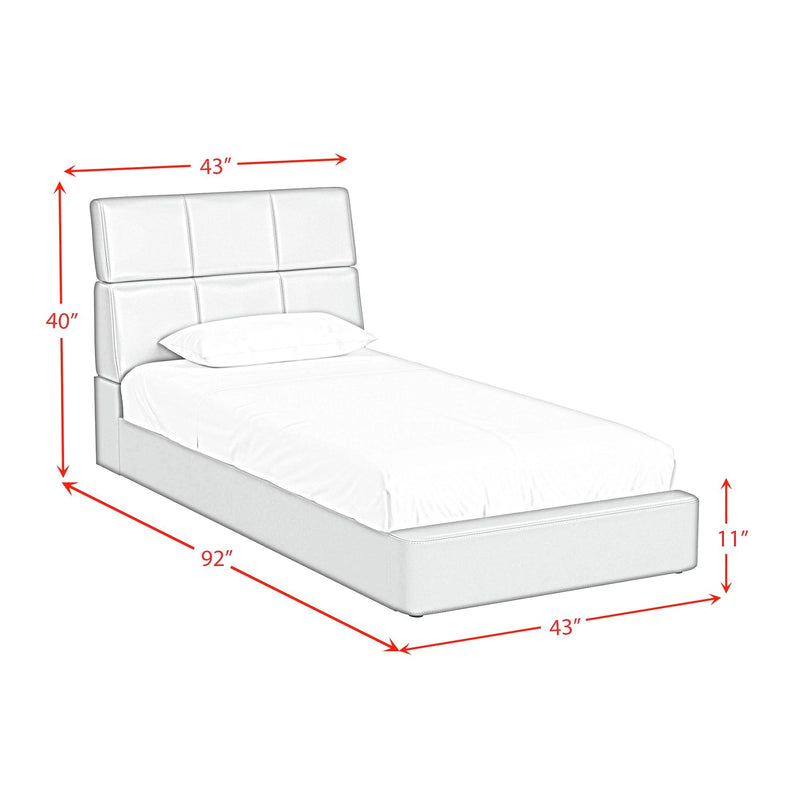 Valari Transformer Bed with Electronic Features in Grey PU