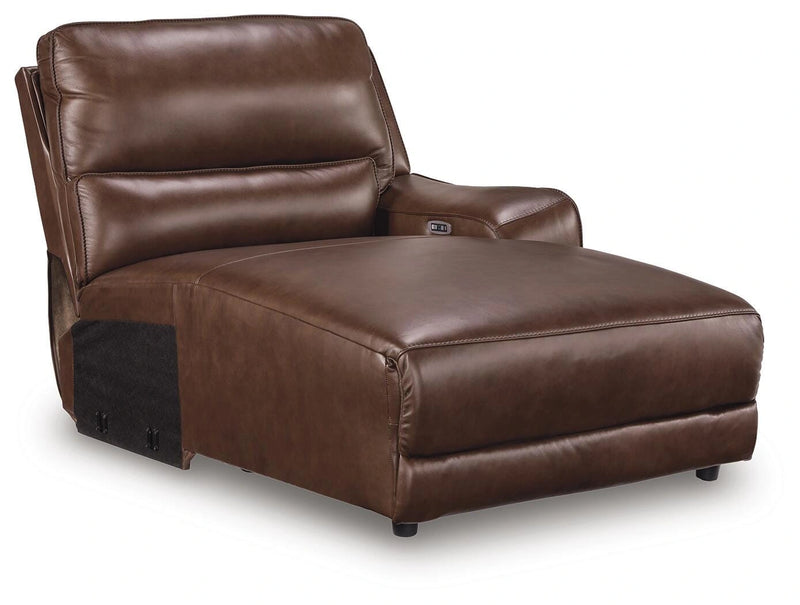 Silverbrooke Reclining Sectional with Chaise and Storage Consoles