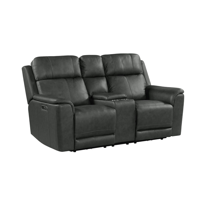 Mustang P3 Loveseat with Console in Aline