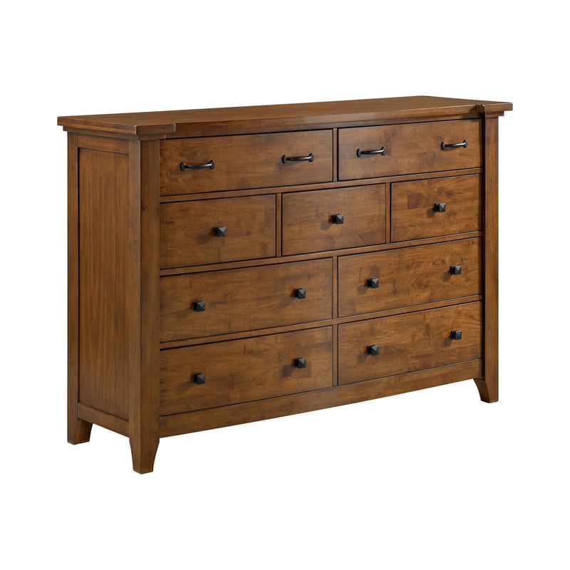 Gage 9-Drawer Dresser in Chestnut