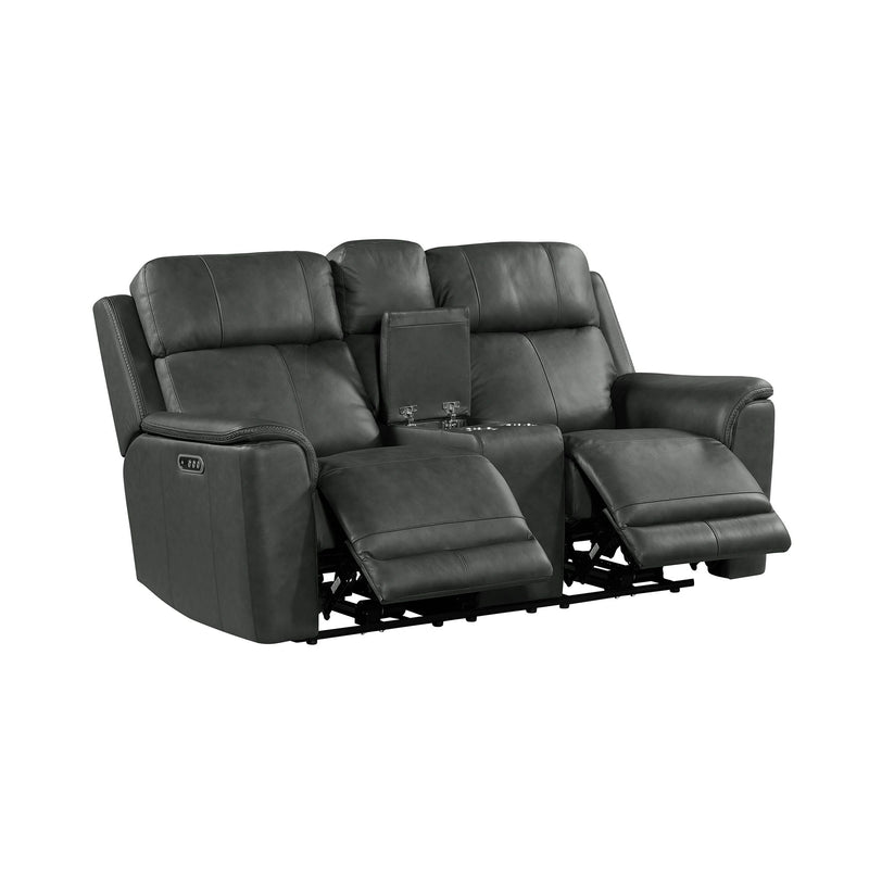 Mustang P3 Loveseat with Console in Aline