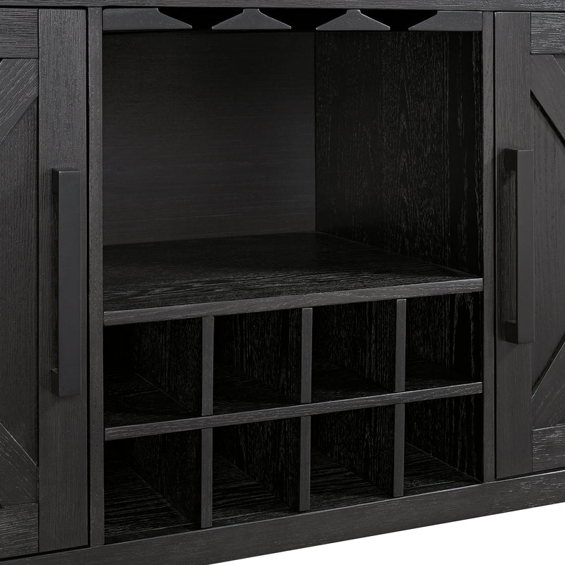 Axel Server in Light Grey and Espresso