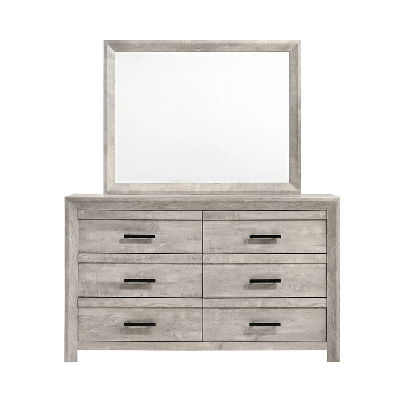 Ellen Dresser & Mirror Set White