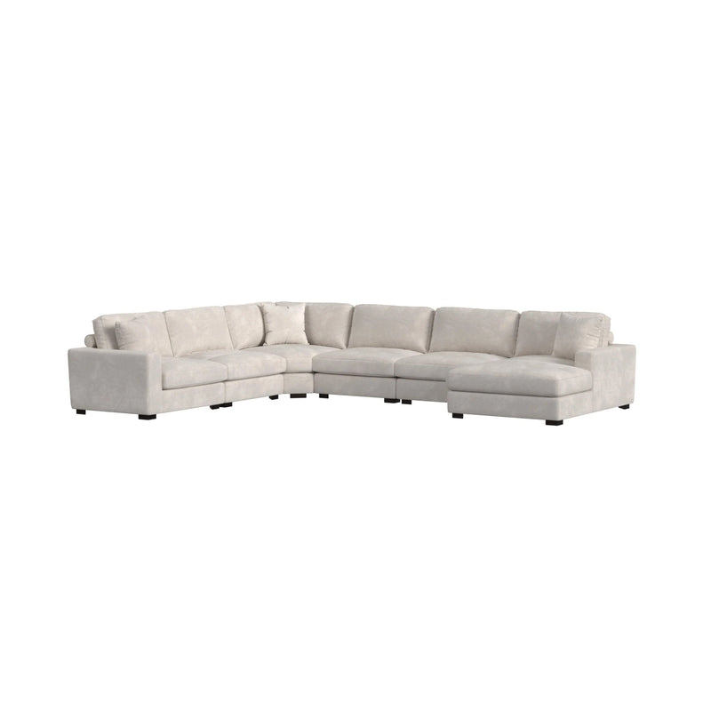 Arizona Modular Armchair/Chaise with 1 Pillow 20" in Steno Beige