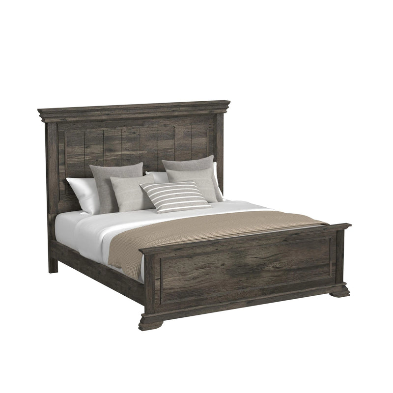 Park Ridge Bedroom Set with 2 Nightstands in Charcoal
