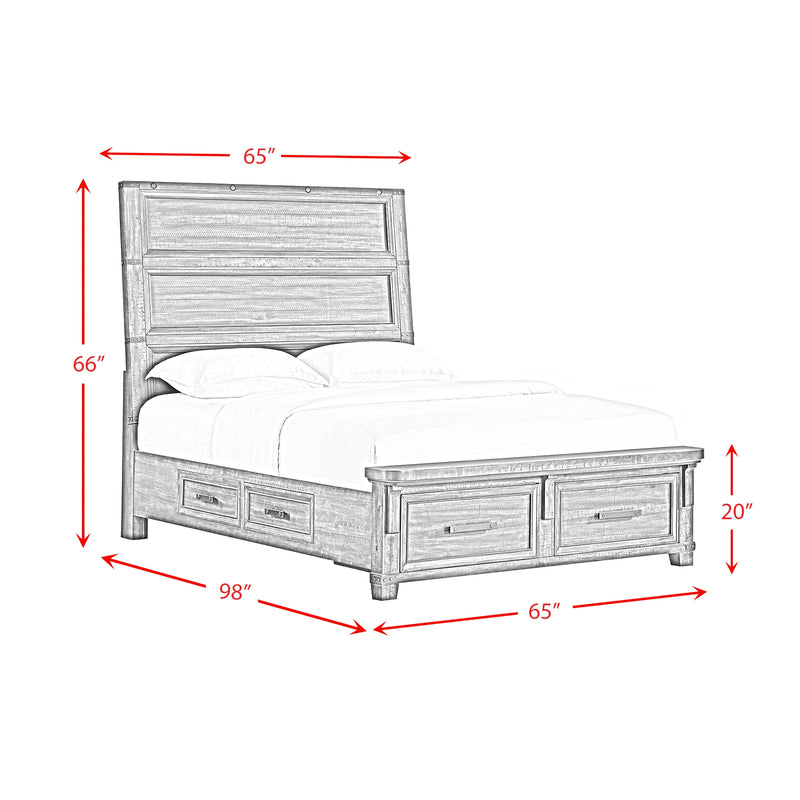 Colorado City Storage Bed in Charcoal