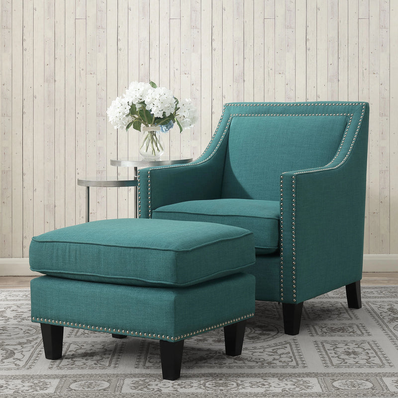 Erica 497 Ottoman W/Chrome Nail (ISTA 3)