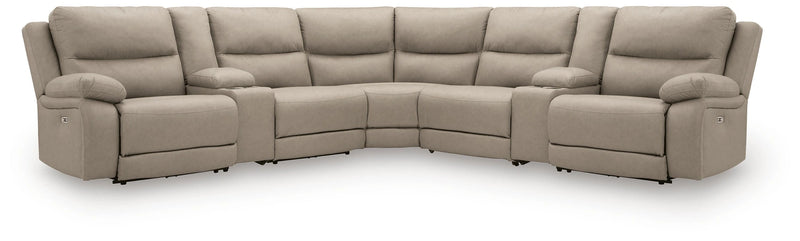 Brannigan Reclining Sectional with Storage Consoles