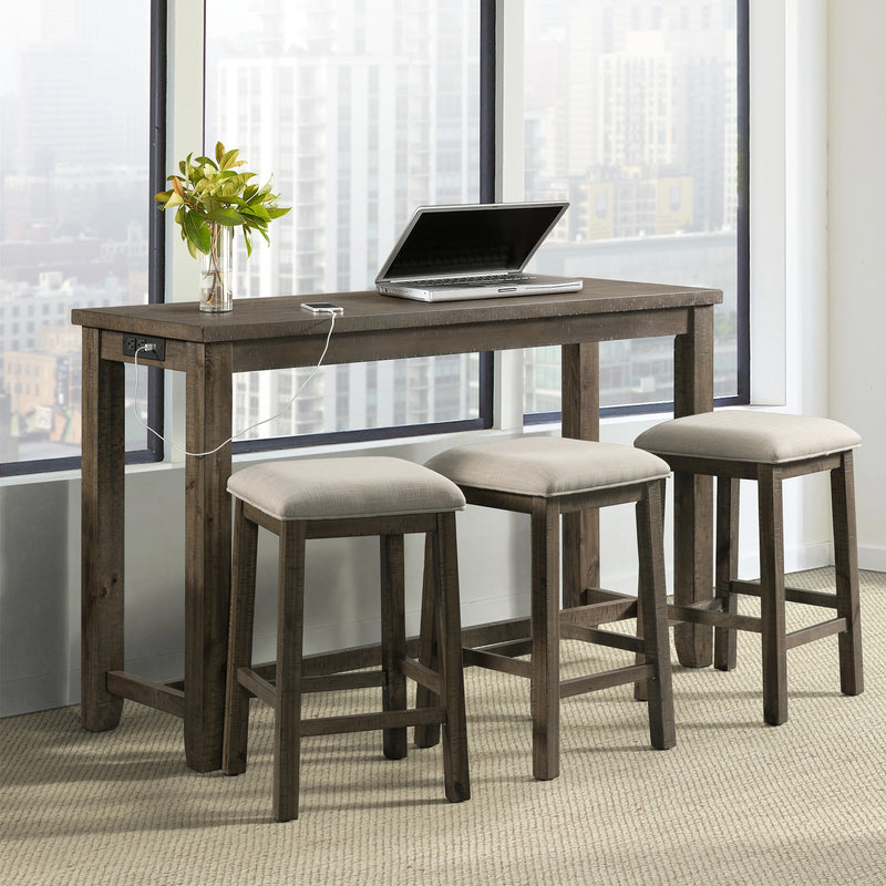 Stone Occasional Bar Table Single Pack (Table + Three Stools)