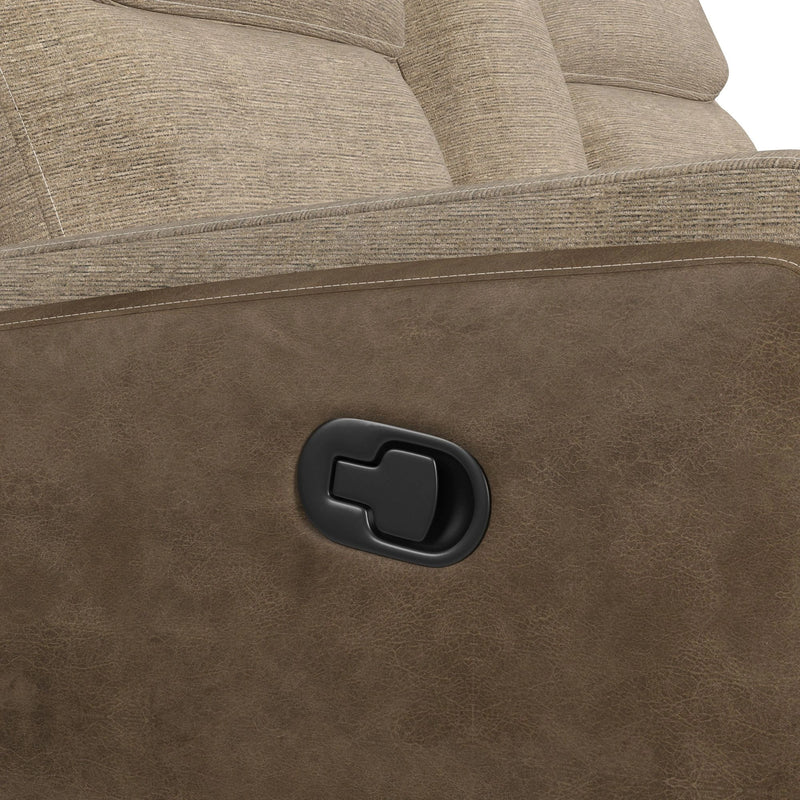 Hornet 3PC Sectional Set with Console and 2 Recliners