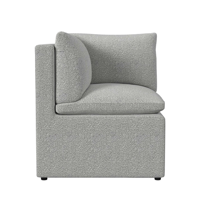 Portland UPH Corner Nook in Grey Boucle