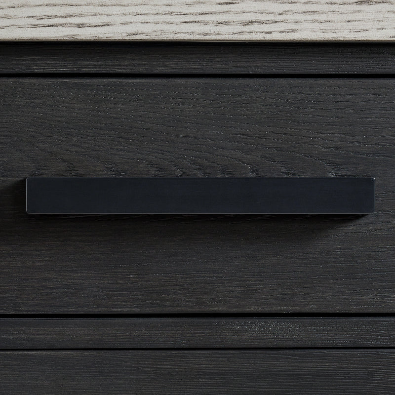 Axel Server in Light Grey and Espresso