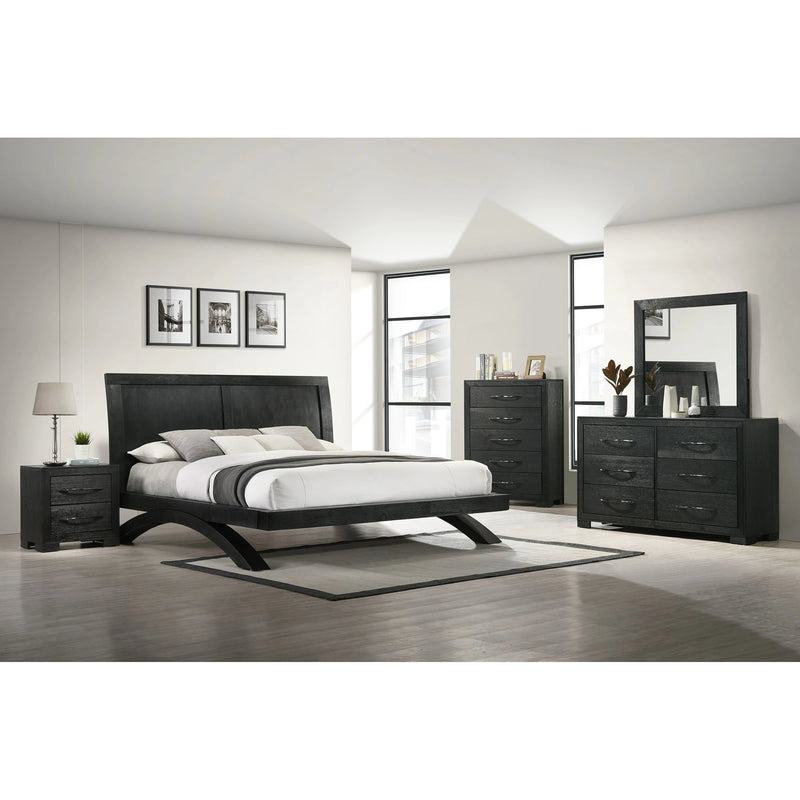 Allan Panel Bedroom Set in Black