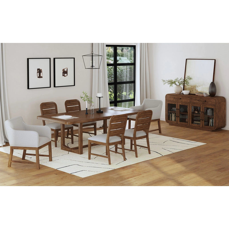 Glinda Dining Set in Brown