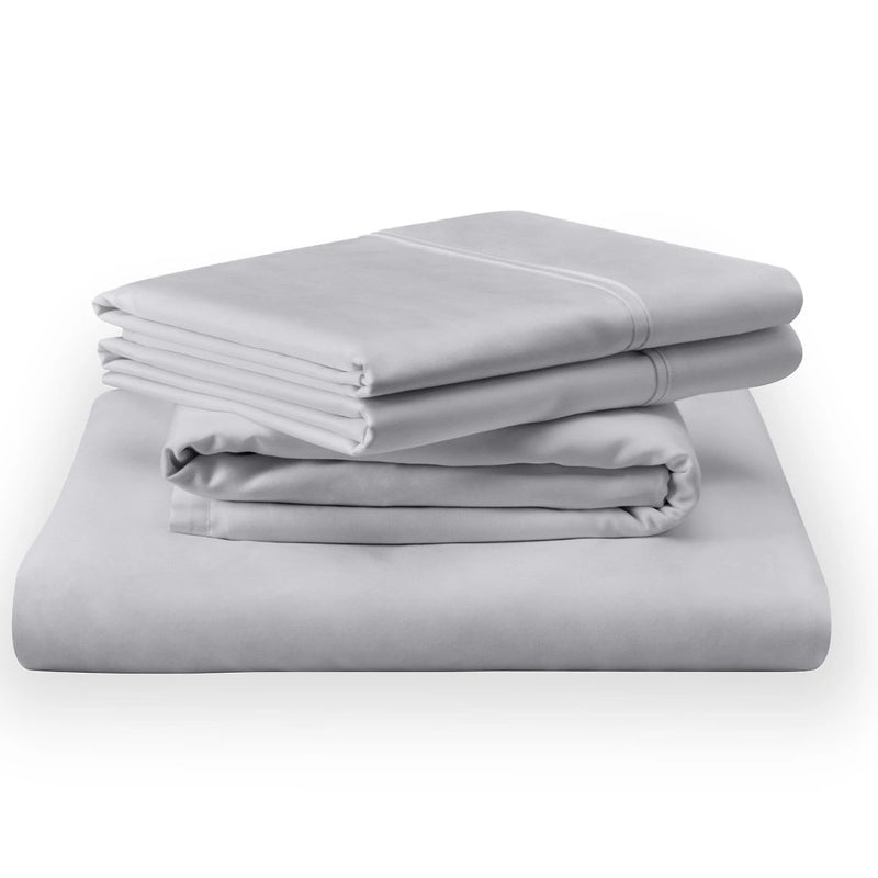 TEMPUR Classic Cotton Sheet Set Sleepy Silver Mist