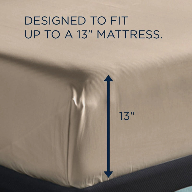 TEMPUR Classic Cotton Sheet Set Sandstone
