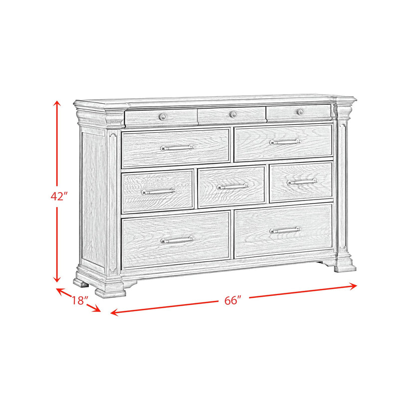 Kings Court 10-Drawer Dresser