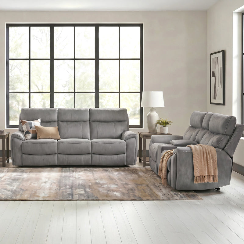 Jackpot P1 Living Room Set in Explore Light Grey