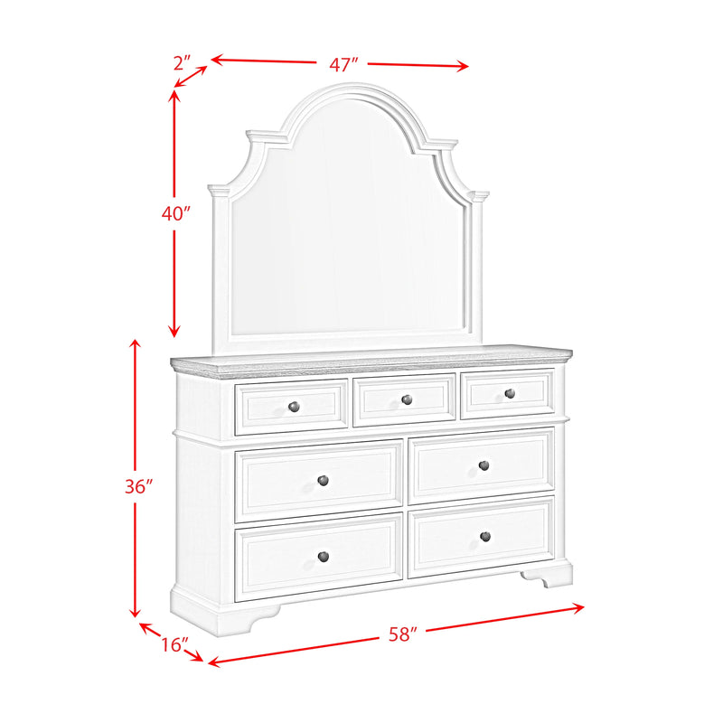 Eastwood Youth UPH Bedroom Set in Off-White