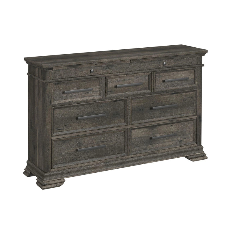Park Ridge Sleigh Storage Bedroom Set in Charcoal