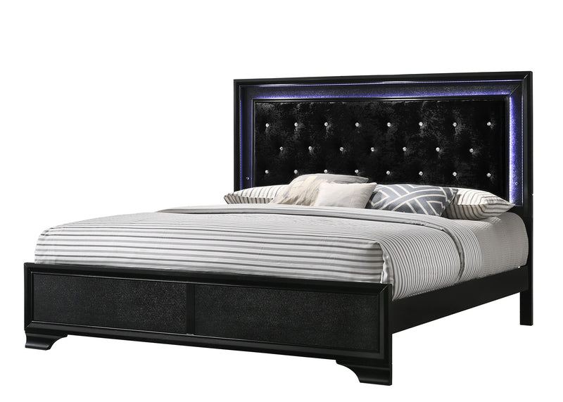 Crown Mark Micah King Panel Bed in Black B4350-K image