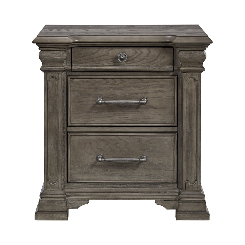 Kings Court 3-Drawer Nightstand (Sliding Top)