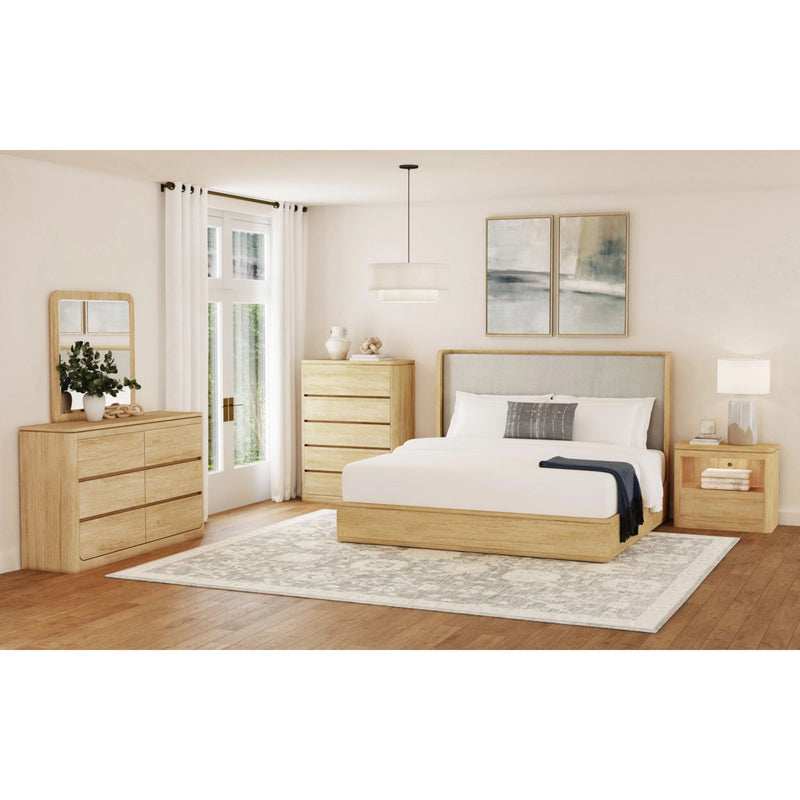 Rosalie Nightstand with USB & LED