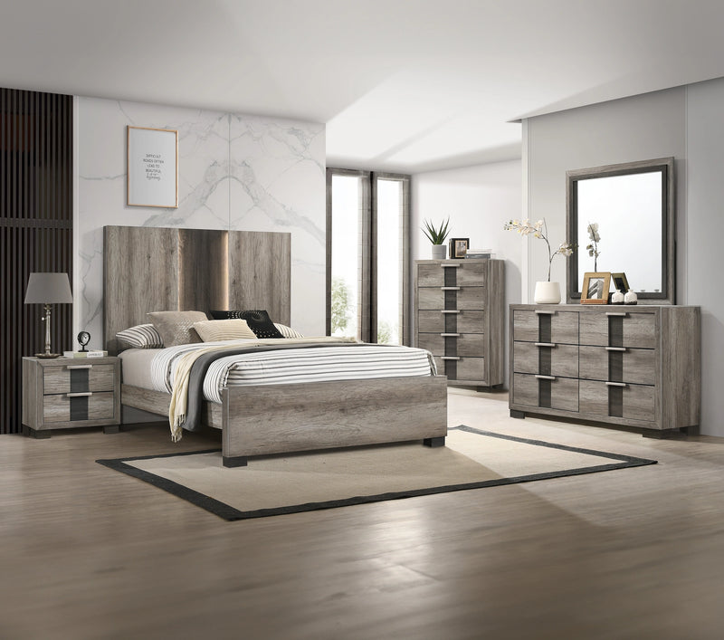 Crown Mark Furniture Rangley King Panel Bed in Brown B6830-K image