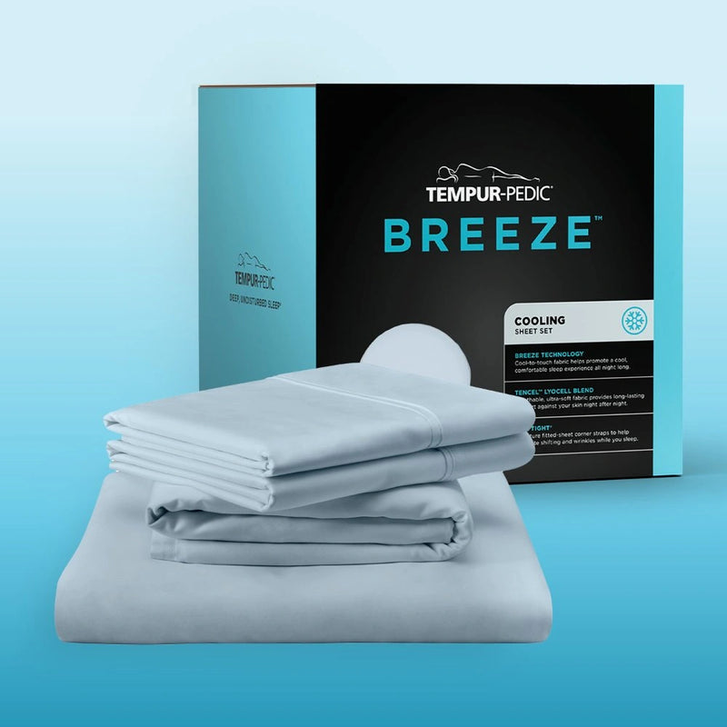 Tempur-Pedic Breeze Pillowcase Set - Sleepy Blue