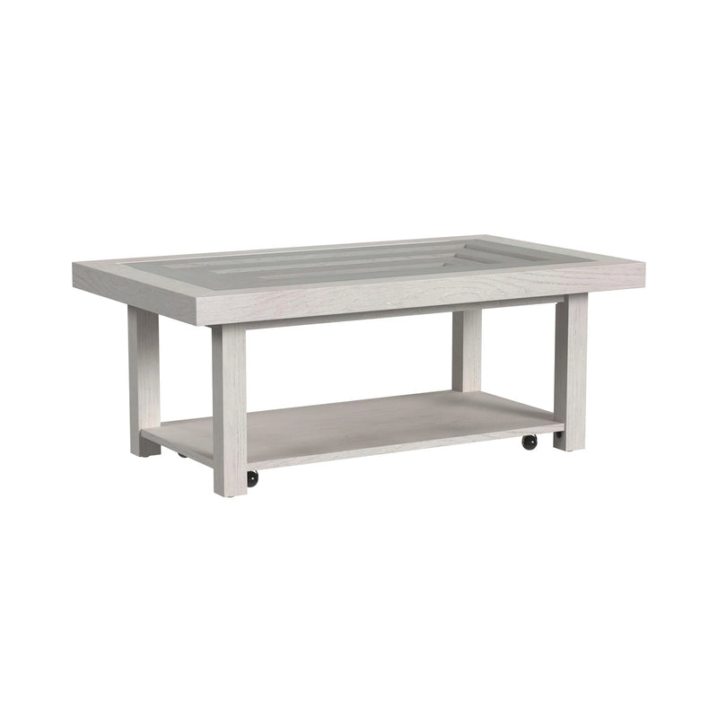Avalanche Occasional Table Set in Antique White