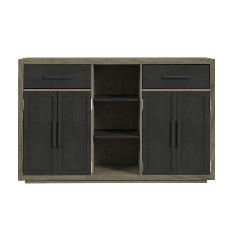Jemma Buffet in Grey and Dark Espresso