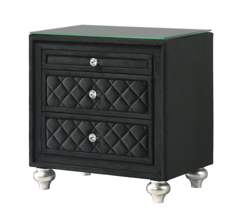 Cameo Night Stand - Black
