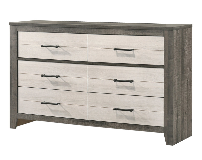 Crown Mark Furniture Rhett Dresser Mirror in Gray image