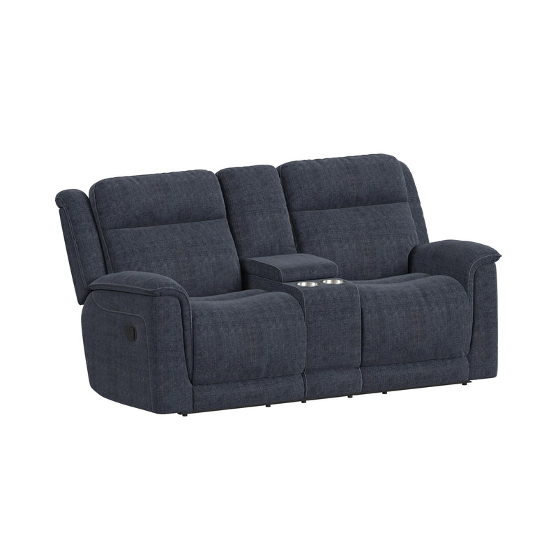 Striker Living Room Set in Bristol Cobalt