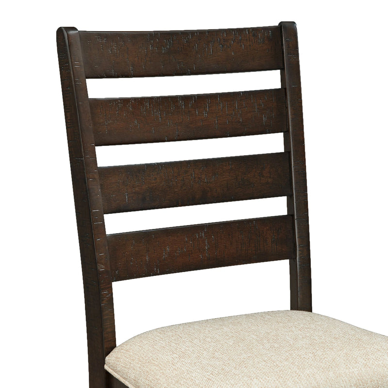 Jax 6PC Dining Set (72"" Table + 4 Chairs + Bench) in Cherry