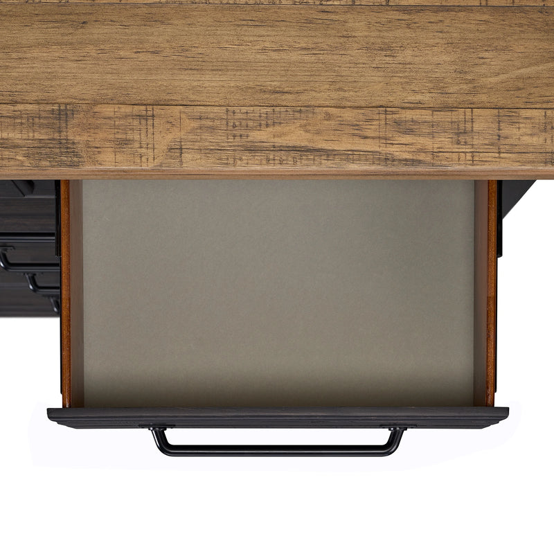 Montrose Dresser and Mirror Set in Espresso & Brown