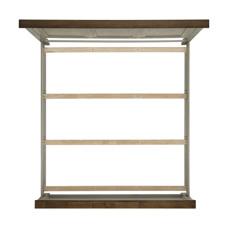 Farmington Bedroom Set in Medium Brown and Washed Stone