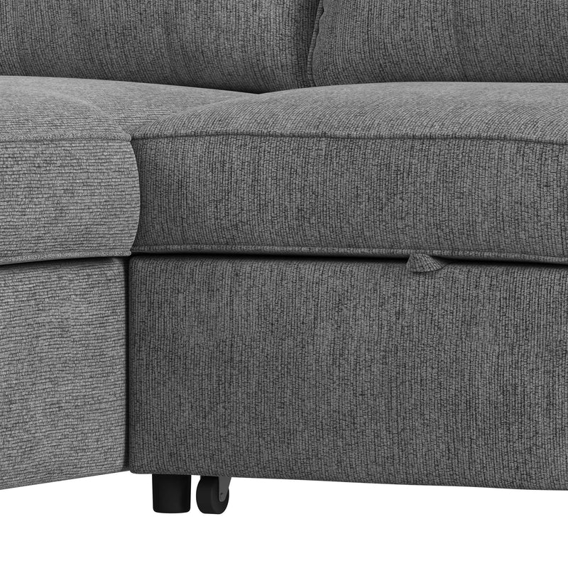 Homer 2PC Sectional Set in Clementine Grey
