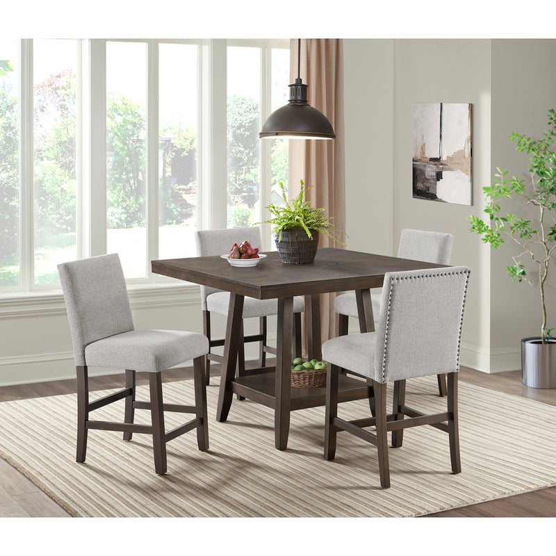 Seneca Counter Side Chair with Grey Fabric (2 Per Carton)