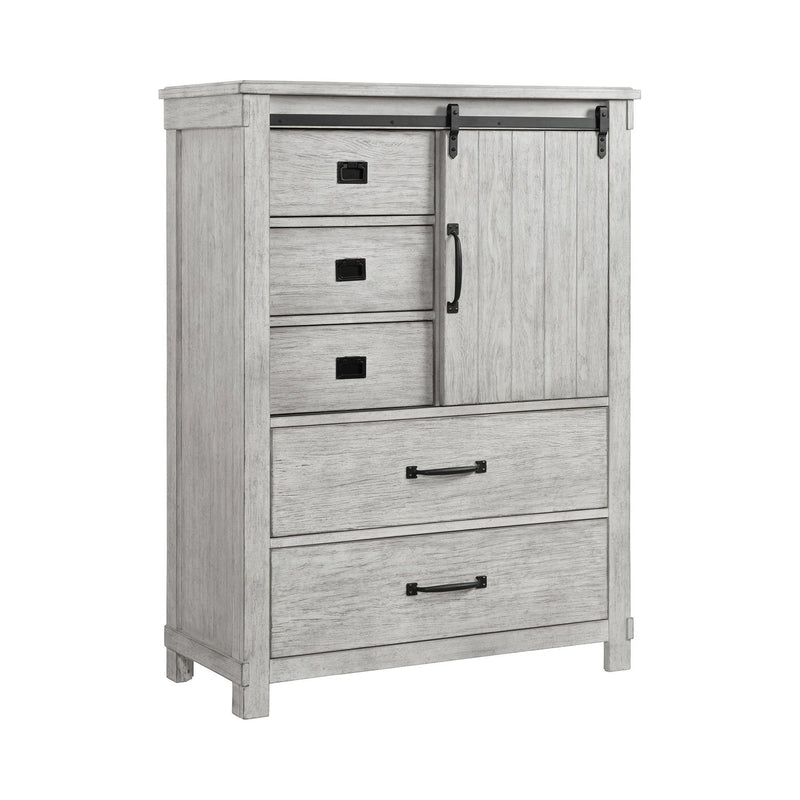 Scott Platform Storage Bedroom Set White Finish