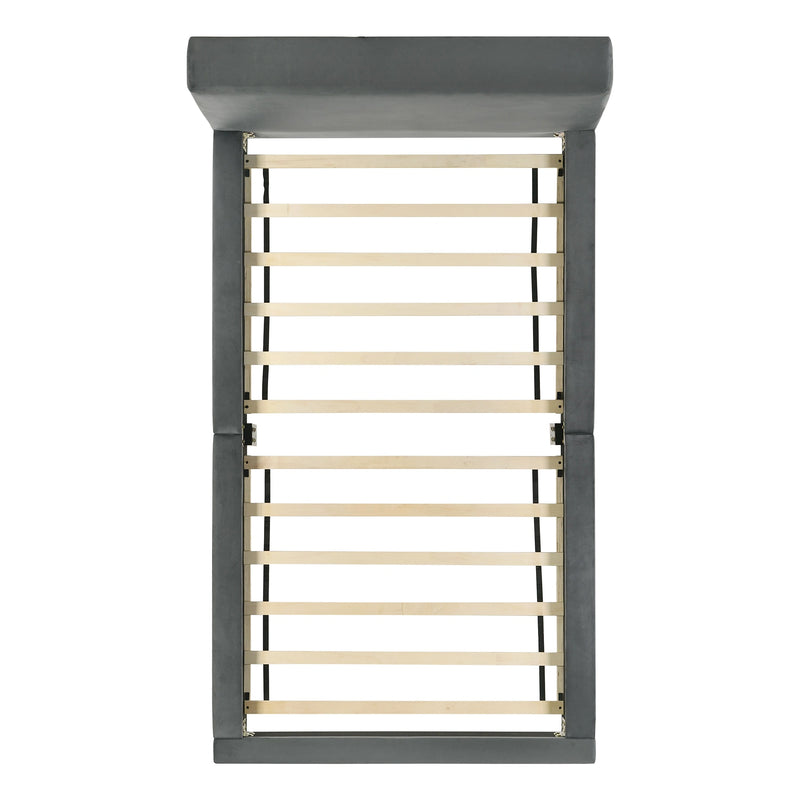Brookhaven UPH Bed in Grey Velvet