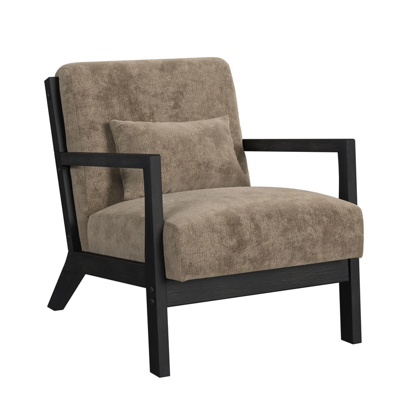 Marina Chair with Kidney Pillow and Brushed Espresso Finish