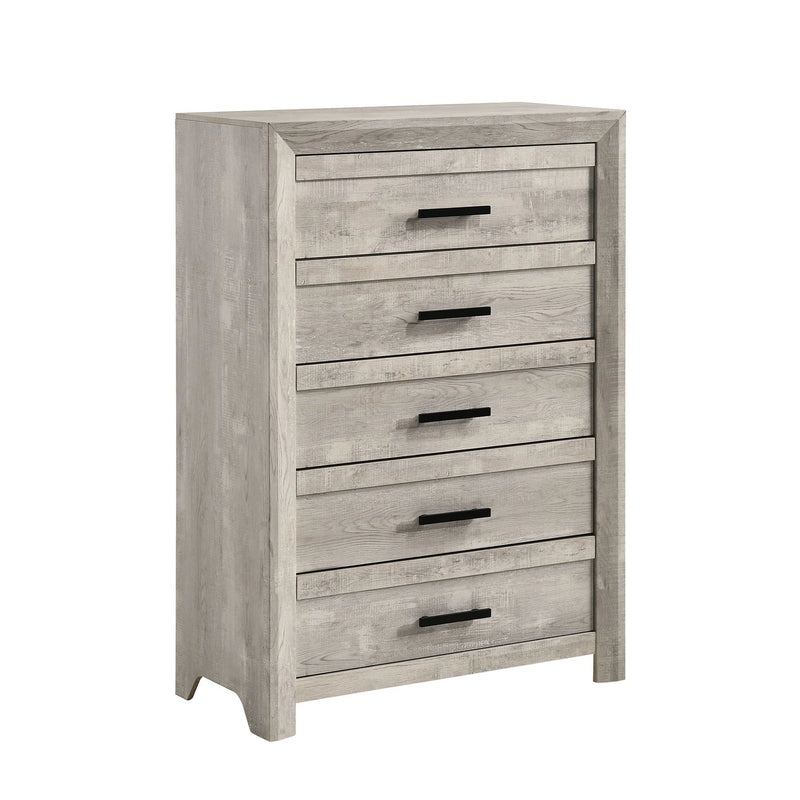 Ellen Panel Bedroom Set in White