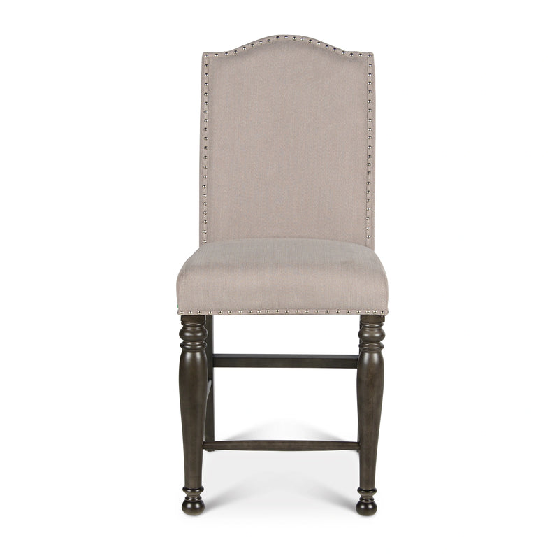 Steve Silver Caswell Counter Chair in Harbor Grey (Set of 2)