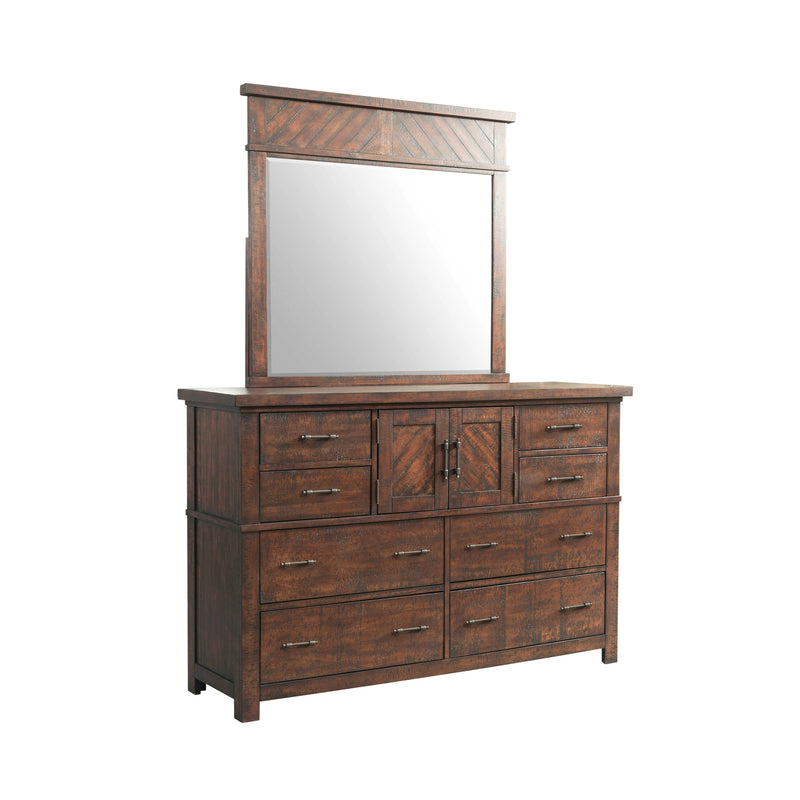 Jax Dresser & Mirror Set in Cherry